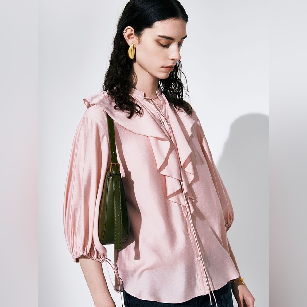 Mika Owen pink blouse